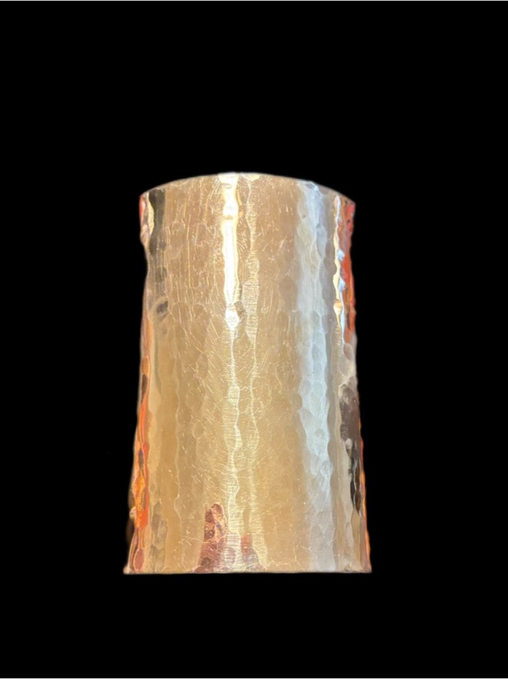 EUC Bracelet Hammered Extra Wide Cuff. Adjustable Gold tone (Brass tone )
